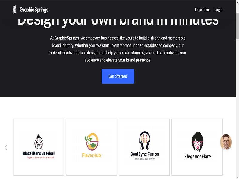 Công cụ thiết kế logo online Graphic Spring